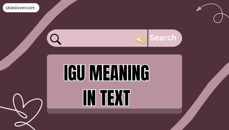 IGU Meaning in Text